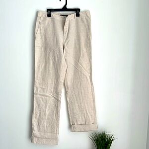 Off White Linen Banana republic trousers